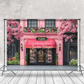 Lofaris Pink Gucci Luxury Goods Store Architecture Backdrop